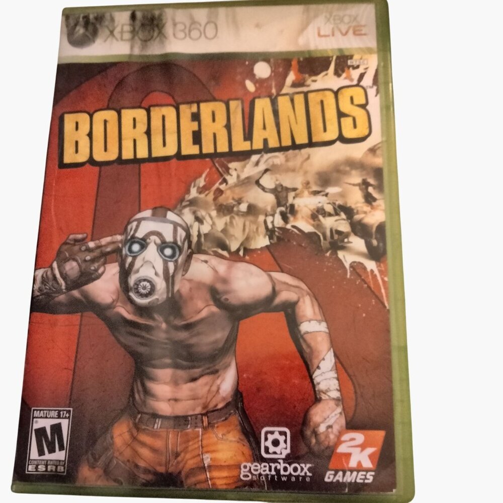 Borderlands Xbox 360 Game Case  Manual
